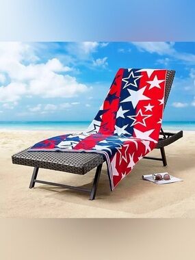 Members Mark Oversized Patriotic Stars and Stripes Beach Towel